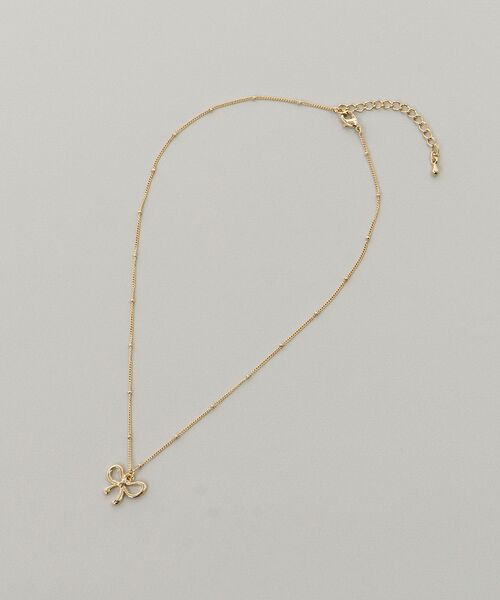 MAJESTIC LEGON(マジェスティックレゴン)の「パール×リボンモチーフ2連ネックレス(ネックレス・レディース・シルバー/ゴールド・FREE)」の9枚目の写真