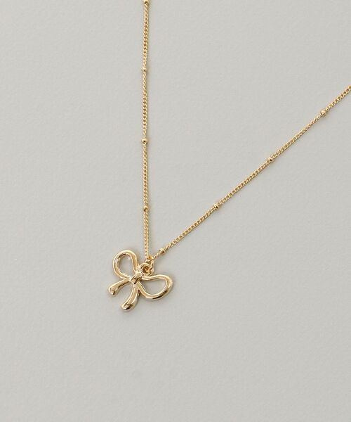 MAJESTIC LEGON(マジェスティックレゴン)の「パール×リボンモチーフ2連ネックレス(ネックレス・レディース・シルバー/ゴールド・FREE)」の10枚目の写真