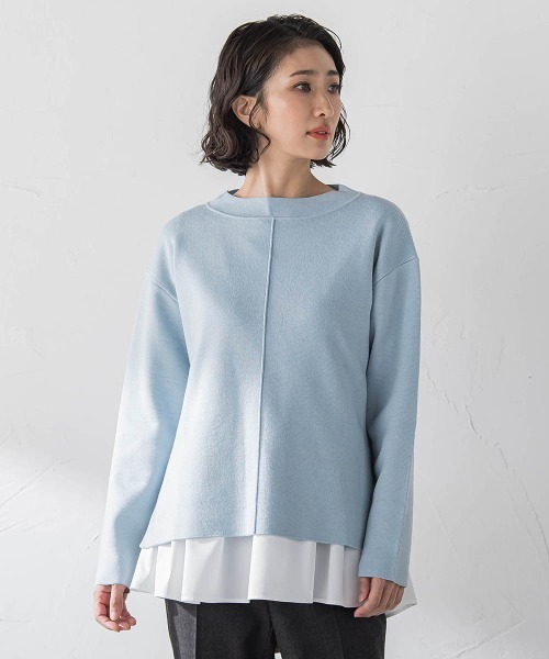 la.f…(ラエフ)の「”即着”トーンアップニット(ニット/セーター・レディース・ブルー/アイボリー/ピンク/ベージュ系その他・9号/11号)」の4枚目の写真
