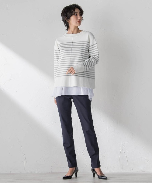 la.f…(ラエフ)の「”即着”トーンアップニット(ニット/セーター・レディース・ブルー/アイボリー/ピンク/ベージュ系その他・9号/11号)」の9枚目の写真