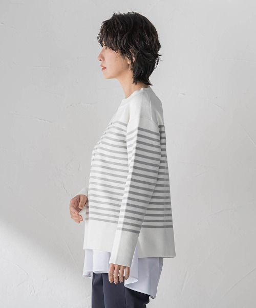 la.f…(ラエフ)の「”即着”トーンアップニット(ニット/セーター・レディース・ブルー/アイボリー/ピンク/ベージュ系その他・9号/11号)」の7枚目の写真