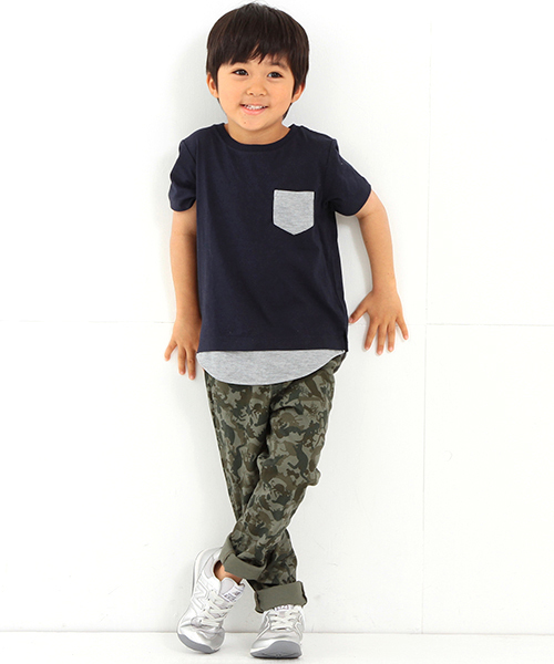 B:MING by BEAMS（ビーミングバイビームス）の「ビーミング by ビームス / レイヤードTシャツ 16SS（Tシャツ/カットソー・キッズ・ホワイト/トップグレー/ネイビー・90/100/120/110/140/130）」の8枚目の写真