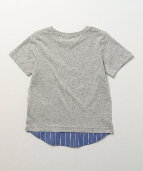 B:MING by BEAMS（ビーミングバイビームス）の「ビーミング by ビームス / レイヤードTシャツ 16SS（Tシャツ/カットソー・キッズ・ホワイト/トップグレー/ネイビー・90/100/120/110/140/130）」の11枚目の写真
