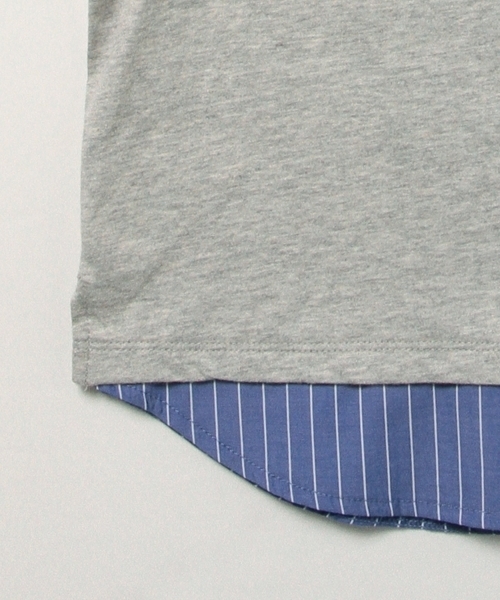 B:MING by BEAMS（ビーミングバイビームス）の「ビーミング by ビームス / レイヤードTシャツ 16SS（Tシャツ/カットソー・キッズ・ホワイト/トップグレー/ネイビー・90/100/120/110/140/130）」の14枚目の写真