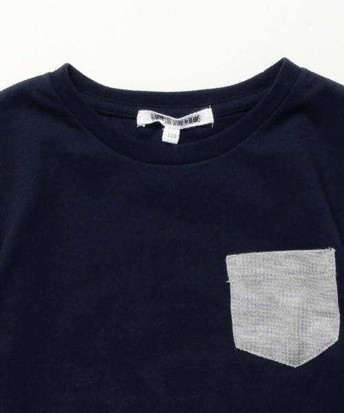 B:MING by BEAMS（ビーミングバイビームス）の「ビーミング by ビームス / レイヤードTシャツ 16SS（Tシャツ/カットソー・キッズ・ホワイト/トップグレー/ネイビー・90/100/120/110/140/130）」の9枚目の写真