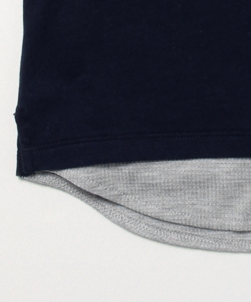 B:MING by BEAMS（ビーミングバイビームス）の「ビーミング by ビームス / レイヤードTシャツ 16SS（Tシャツ/カットソー・キッズ・ホワイト/トップグレー/ネイビー・90/100/120/110/140/130）」の22枚目の写真