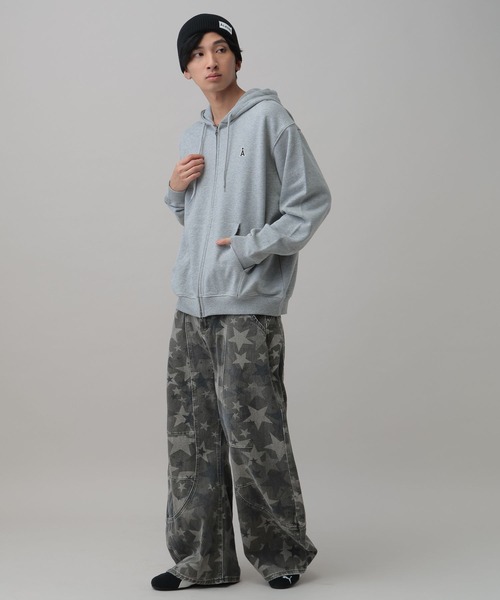 ALAND(エーランド)の「【UNISEX】ALAND/ワッペンダブルジップパーカー(パーカー・レディース・ブラック/グレー・SMALL/LARGE)」の12枚目の写真