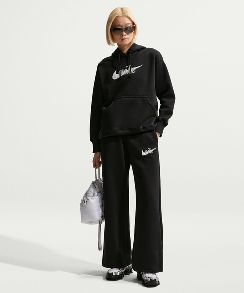 NIKE（ナイキ）の「ナイキ NIKE ナイキ NSW PHNX HR フリース パンツ ロゴ WL（その他パンツ・レディース・ブラック・M/L）」の2枚目の写真