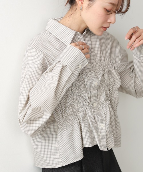 Bab(バブ)の「ホイップシャーリングブラウス(シャツ/ブラウス・レディース・B/A/サックスブルー・M)」の15枚目の写真