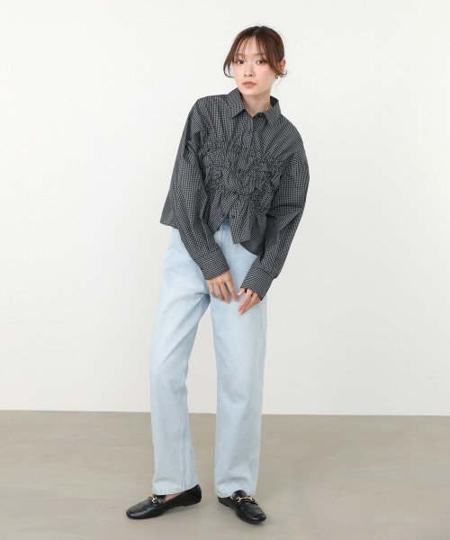 Bab(バブ)の「ホイップシャーリングブラウス(シャツ/ブラウス・レディース・B/A/サックスブルー・M)」の19枚目の写真