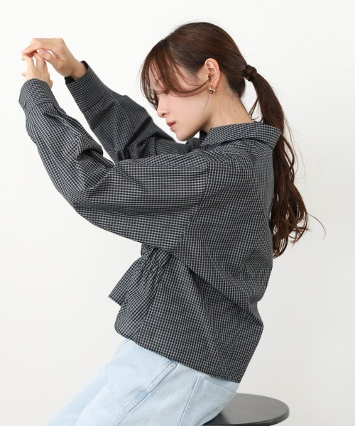 Bab(バブ)の「ホイップシャーリングブラウス(シャツ/ブラウス・レディース・B/A/サックスブルー・M)」の21枚目の写真