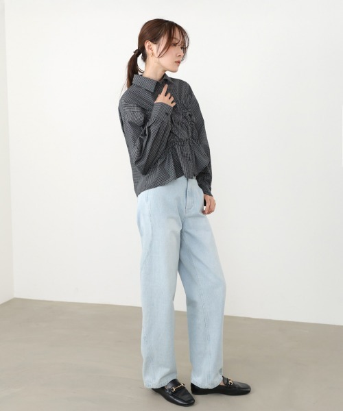 Bab(バブ)の「ホイップシャーリングブラウス(シャツ/ブラウス・レディース・B/A/サックスブルー・M)」の22枚目の写真
