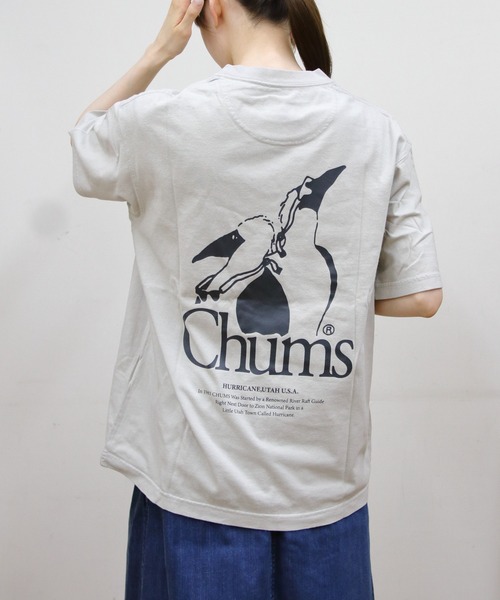 CHUMS(チャムス)の「CHUMS/チャムス ブービーバードツインズTEE Booby Bird Twins TEE(Tシャツ/カットソー・メンズ・チャコールグレー/グレー・L/M/S)」の1枚目の写真
