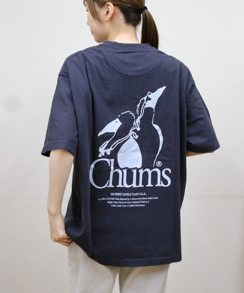 CHUMS(チャムス)の「CHUMS/チャムス ブービーバードツインズTEE Booby Bird Twins TEE(Tシャツ/カットソー・メンズ・チャコールグレー/グレー・L/M/S)」の2枚目の写真