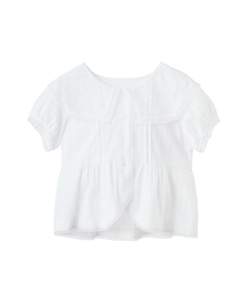 idem(イデム)の「vintage lace big collar blouse / ヴィンテージビッグカラーブラウス(シャツ/ブラウス・レディース・ホワイト・FREE)」の21枚目の写真