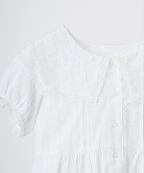 idem(イデム)の「vintage lace big collar blouse / ヴィンテージビッグカラーブラウス(シャツ/ブラウス・レディース・ホワイト・FREE)」の22枚目の写真