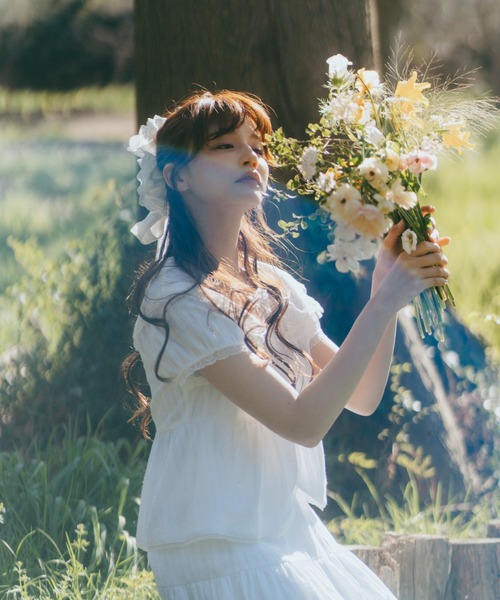 idem(イデム)の「vintage lace big collar blouse / ヴィンテージビッグカラーブラウス(シャツ/ブラウス・レディース・ホワイト・FREE)」の4枚目の写真