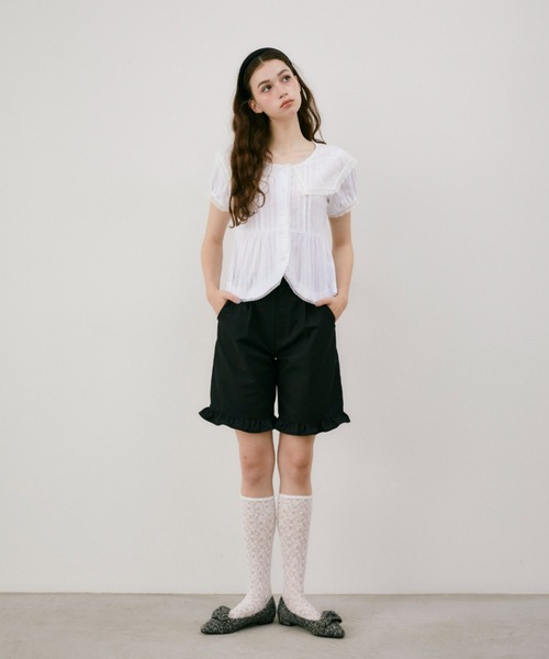 idem(イデム)の「vintage lace big collar blouse / ヴィンテージビッグカラーブラウス(シャツ/ブラウス・レディース・ホワイト・FREE)」の19枚目の写真