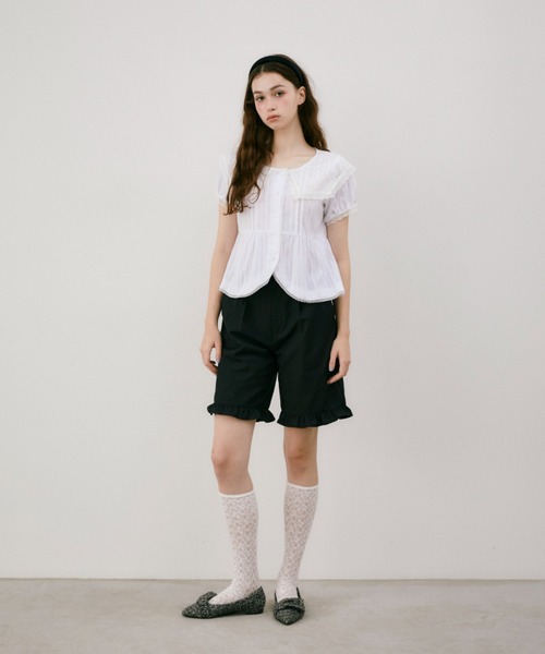 idem(イデム)の「vintage lace big collar blouse / ヴィンテージビッグカラーブラウス(シャツ/ブラウス・レディース・ホワイト・FREE)」の18枚目の写真