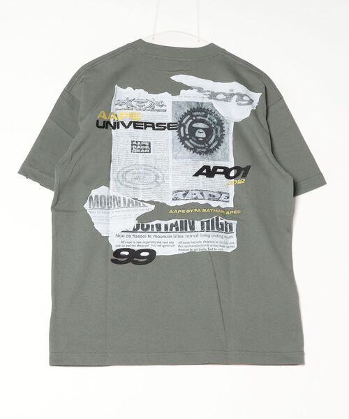 AAPE BY A BATHING APE（エーエイプバイアベイシングエイプ）の「AAPE THEME MAIN TEE（Tシャツ/カットソー・メンズ・カーキ/アイボリー/ブラック・MEDIUM/LARGE/X-LARGE/SMALL）」の15枚目の写真