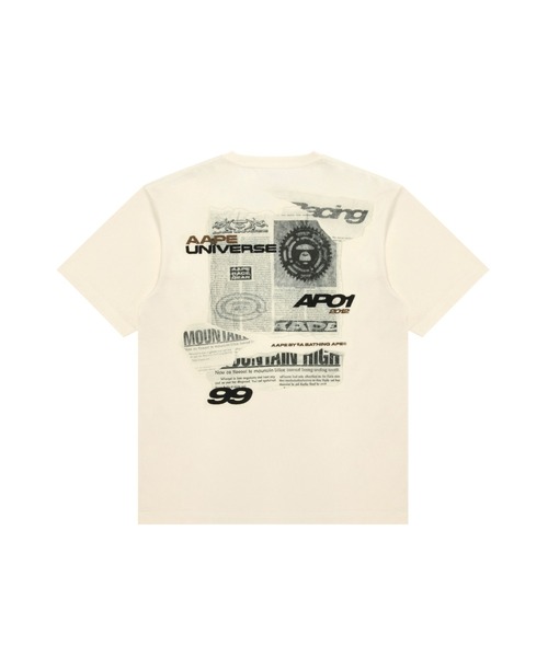 AAPE BY A BATHING APE（エーエイプバイアベイシングエイプ）の「AAPE THEME MAIN TEE（Tシャツ/カットソー・メンズ・カーキ/アイボリー/ブラック・MEDIUM/LARGE/X-LARGE/SMALL）」の2枚目の写真