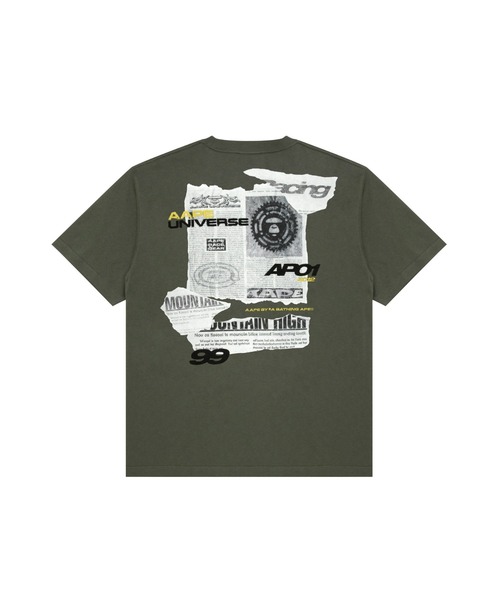 AAPE BY A BATHING APE（エーエイプバイアベイシングエイプ）の「AAPE THEME MAIN TEE（Tシャツ/カットソー・メンズ・カーキ/アイボリー/ブラック・MEDIUM/LARGE/X-LARGE/SMALL）」の3枚目の写真