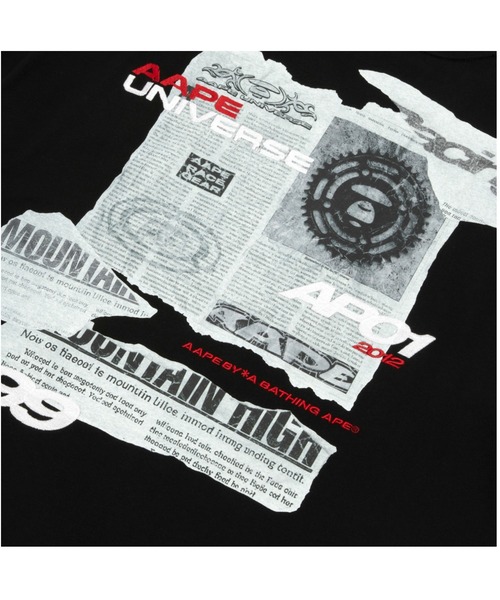 AAPE BY A BATHING APE（エーエイプバイアベイシングエイプ）の「AAPE THEME MAIN TEE（Tシャツ/カットソー・メンズ・カーキ/アイボリー/ブラック・MEDIUM/LARGE/X-LARGE/SMALL）」の6枚目の写真