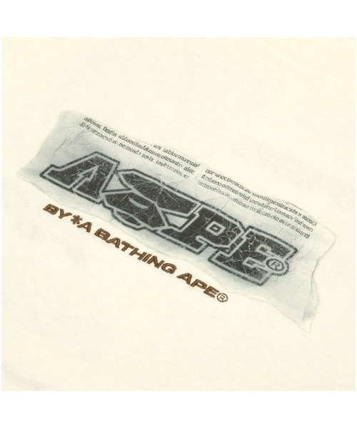 AAPE BY A BATHING APE（エーエイプバイアベイシングエイプ）の「AAPE THEME MAIN TEE（Tシャツ/カットソー・メンズ・カーキ/アイボリー/ブラック・MEDIUM/LARGE/X-LARGE/SMALL）」の8枚目の写真