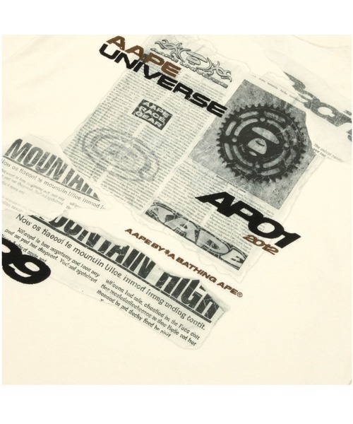 AAPE BY A BATHING APE（エーエイプバイアベイシングエイプ）の「AAPE THEME MAIN TEE（Tシャツ/カットソー・メンズ・カーキ/アイボリー/ブラック・MEDIUM/LARGE/X-LARGE/SMALL）」の9枚目の写真