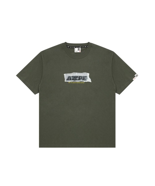 AAPE BY A BATHING APE（エーエイプバイアベイシングエイプ）の「AAPE THEME MAIN TEE（Tシャツ/カットソー・メンズ・カーキ/アイボリー/ブラック・MEDIUM/LARGE/X-LARGE/SMALL）」の10枚目の写真