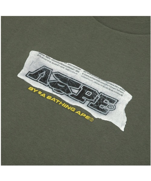 AAPE BY A BATHING APE（エーエイプバイアベイシングエイプ）の「AAPE THEME MAIN TEE（Tシャツ/カットソー・メンズ・カーキ/アイボリー/ブラック・MEDIUM/LARGE/X-LARGE/SMALL）」の11枚目の写真