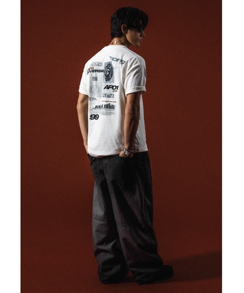 AAPE BY A BATHING APE（エーエイプバイアベイシングエイプ）の「AAPE THEME MAIN TEE（Tシャツ/カットソー・メンズ・カーキ/アイボリー/ブラック・MEDIUM/LARGE/X-LARGE/SMALL）」の16枚目の写真