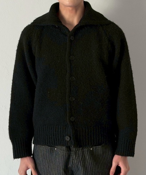 Chikashitsu +(チカシツプラス)の「【Chikashitsu +】high neck wool knit cardigan / 【チカシツプラス】ハイネックウールニットカーディガン(カーディガン/ボレロ・メンズ・ブラック/ブラウン/グレー・ONE SIZE)」の2枚目の写真