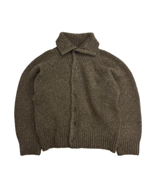 Chikashitsu +(チカシツプラス)の「【Chikashitsu +】high neck wool knit cardigan / 【チカシツプラス】ハイネックウールニットカーディガン(カーディガン/ボレロ・メンズ・ブラック/ブラウン/グレー・ONE SIZE)」の9枚目の写真