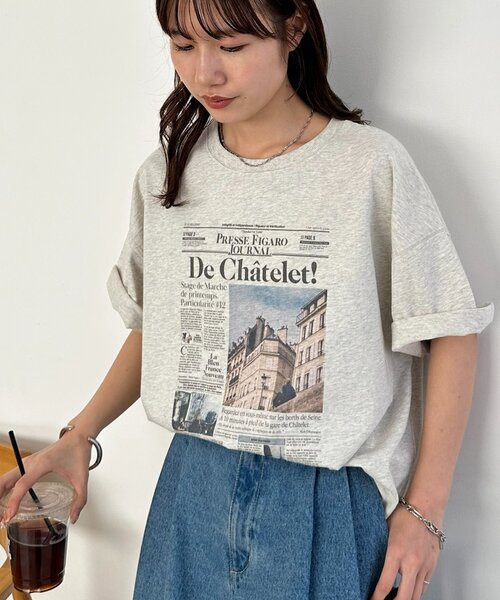 DISCOAT（ディスコート）の「【Enlude】アソートローカルペーパーT《ユニセックス》（Tシャツ/カットソー・レディース・ホワイト系その他2/ライトベージュ/ホワイト系その他・FREE）」の5枚目の写真