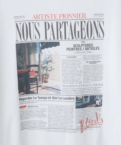 DISCOAT（ディスコート）の「【Enlude】アソートローカルペーパーT《ユニセックス》（Tシャツ/カットソー・レディース・ホワイト系その他2/ライトベージュ/ホワイト系その他・FREE）」の17枚目の写真