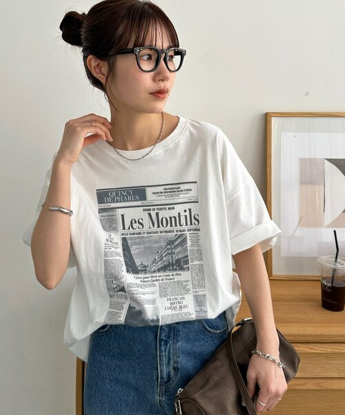 DISCOAT（ディスコート）の「【Enlude】アソートローカルペーパーT《ユニセックス》（Tシャツ/カットソー・レディース・ホワイト系その他2/ライトベージュ/ホワイト系その他・FREE）」の18枚目の写真