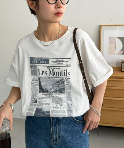 DISCOAT（ディスコート）の「【Enlude】アソートローカルペーパーT《ユニセックス》（Tシャツ/カットソー・レディース・ホワイト系その他2/ライトベージュ/ホワイト系その他・FREE）」の19枚目の写真