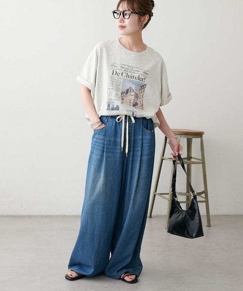 DISCOAT(ディスコート)の「【Enlude】アソートローカルペーパーTシャツ《ユニセックス》(Tシャツ/カットソー・レディース・ホワイト系その他2/ライトベージュ/ホワイト系その他・FREE)」の7枚目の写真