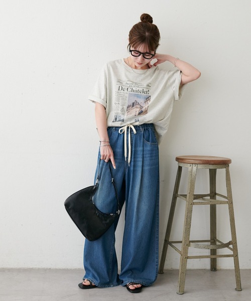 DISCOAT(ディスコート)の「【Enlude】アソートローカルペーパーTシャツ《ユニセックス》(Tシャツ/カットソー・レディース・ホワイト系その他2/ライトベージュ/ホワイト系その他・FREE)」の8枚目の写真
