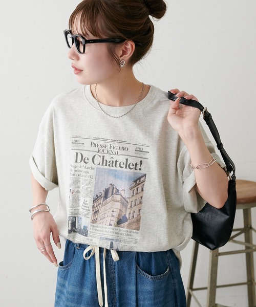 DISCOAT(ディスコート)の「【Enlude】アソートローカルペーパーTシャツ《ユニセックス》(Tシャツ/カットソー・レディース・ホワイト系その他2/ライトベージュ/ホワイト系その他・FREE)」の4枚目の写真