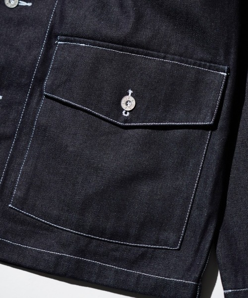 MILITARY（ミリタリー）の「MILITARY REPRODUCT / ミリタリーリプロダクト 40S U.S. ARMY DENIM WORKING JACKET デニム ワークジャケット（デニムジャケット・メンズ・インディゴブルー・MEDIUM/LARGE/X-LARGE）」の5枚目の写真