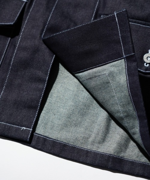 MILITARY（ミリタリー）の「MILITARY REPRODUCT / ミリタリーリプロダクト 40S U.S. ARMY DENIM WORKING JACKET デニム ワークジャケット（デニムジャケット・メンズ・インディゴブルー・MEDIUM/LARGE/X-LARGE）」の3枚目の写真