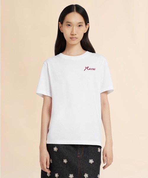 MARNI(マルニ)の「FLOCK LOGO / Tシャツ(Tシャツ/カットソー・レディース・オフホワイト・38(M)/40(L))」の4枚目の写真
