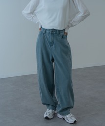 【refinedworks】硫化染した 脚長カーブ デニムパンツ！