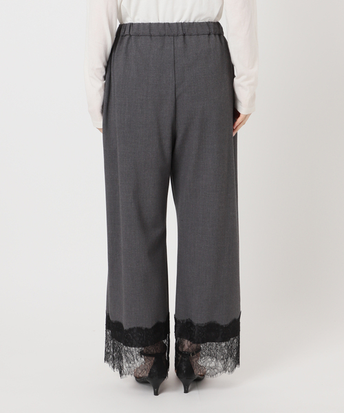 B.C STOCK(ベーセーストック)の「【一部WEB限定カラーあり】手洗い可 / レースヘムパンツ(その他パンツ・レディース・ブラック/チャコールグレー/ダークブルー・FREE)」の18枚目の写真