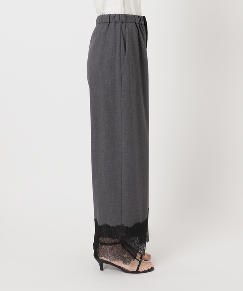 B.C STOCK(ベーセーストック)の「【一部WEB限定カラーあり】手洗い可 / レースヘムパンツ(その他パンツ・レディース・ブラック/チャコールグレー/ダークブルー・FREE)」の19枚目の写真