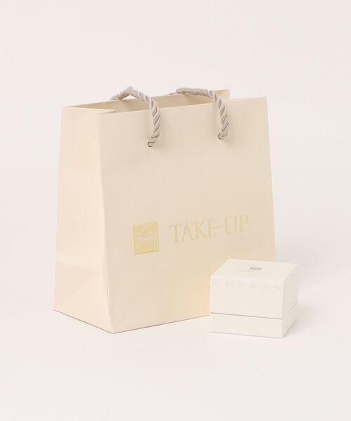 TAKE-UP(テイクアップ)の「K10 ヒネリスイングピアス ブルー( WG)(ピアス(両耳用)・レディース・ホワイトゴールド・FREE)」の7枚目の写真