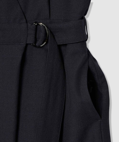 ANAYI(アナイ)の「スラブドビーオールインワン(つなぎ/オールインワン・レディース・ネイビー/ライトグレー・36/34/38)」の11枚目の写真