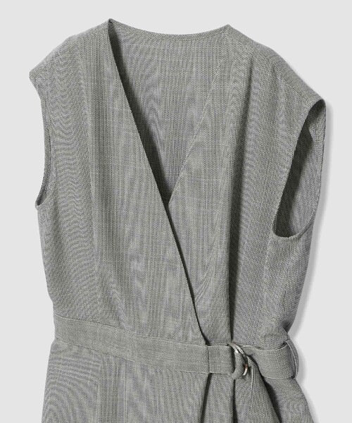 ANAYI(アナイ)の「スラブドビーオールインワン(つなぎ/オールインワン・レディース・ネイビー/ライトグレー・36/34/38)」の15枚目の写真